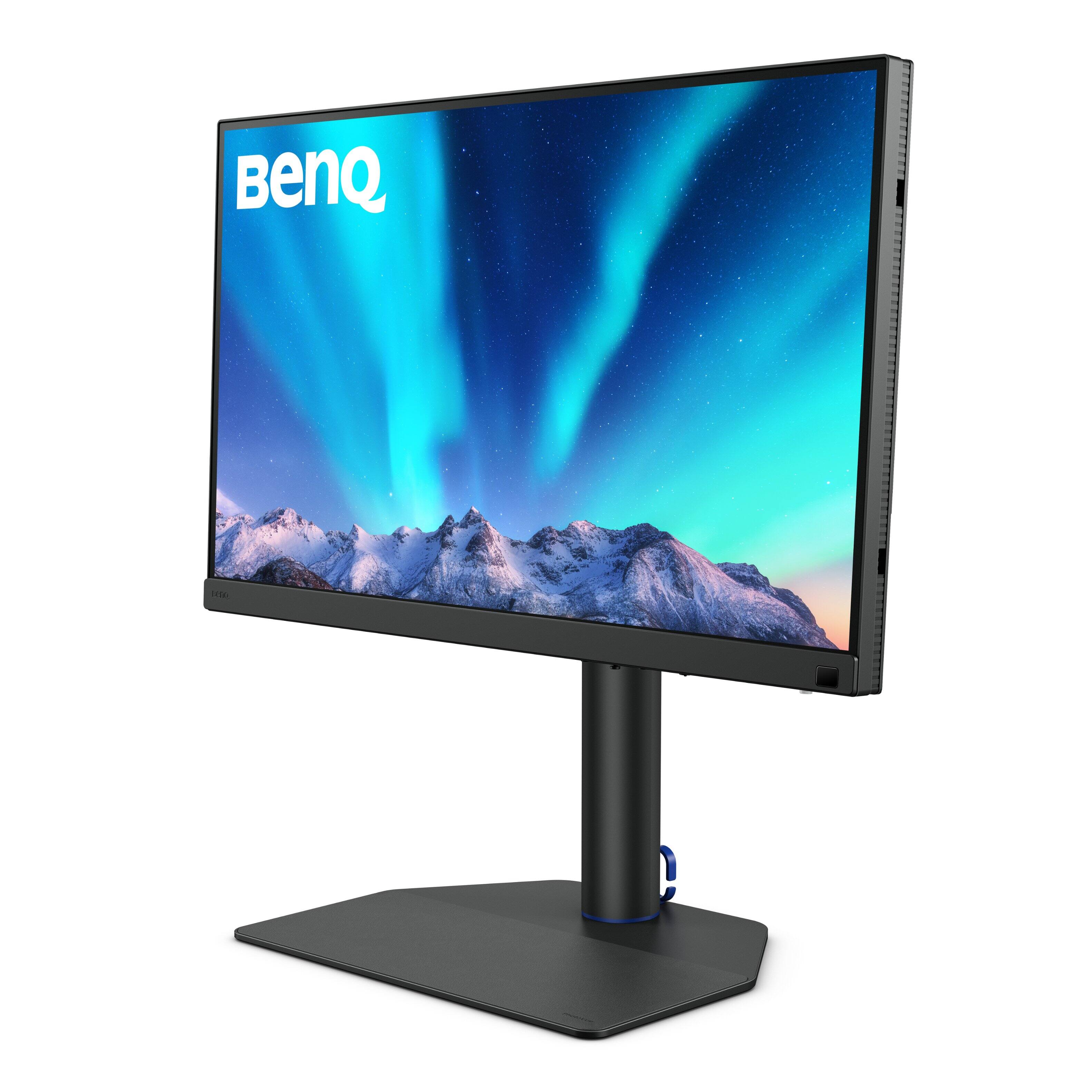 Left. BenQ - AQCOLOR SW272Q Photographer 27" IPS LED HDR QHD Monitor with AdobeRGB  (USB Type C,HDMI,DP) - Gray.