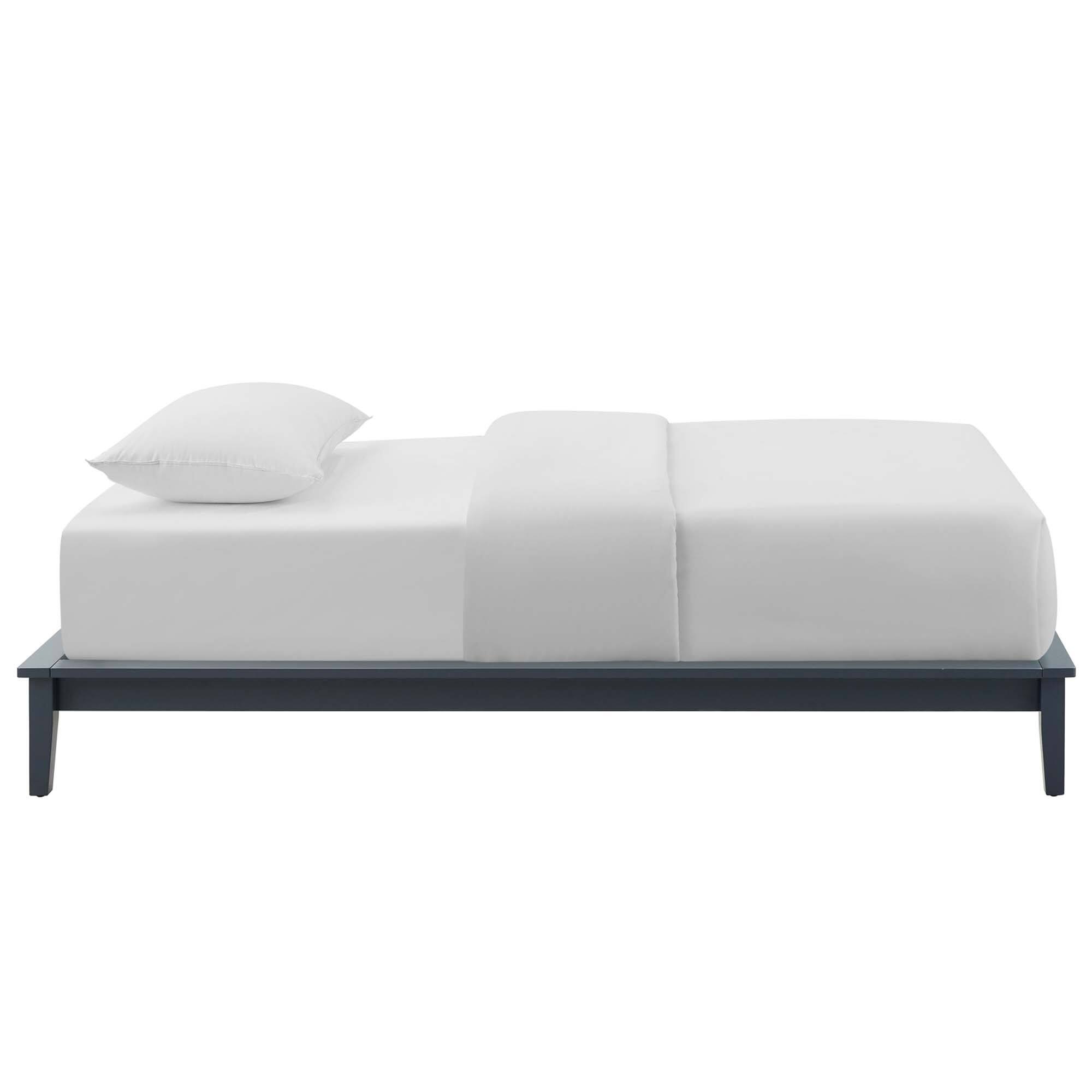 Back. Modway - Millie Fabric King Bed - Gray.