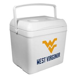 Indigo Falls - West Virginia Mountaineers 24-Can Tailgate Cooler - White