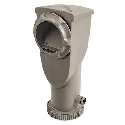 Front. Funsicle - Funsicle 1500 Gallon SkimmerPlus Filter Pump System for Above Ground Pool, Gray.