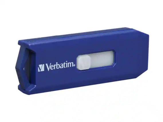 Front. Verbatim - Verbatim Smart 8GB USB 2.0 Flash Drive 97088 - Black.