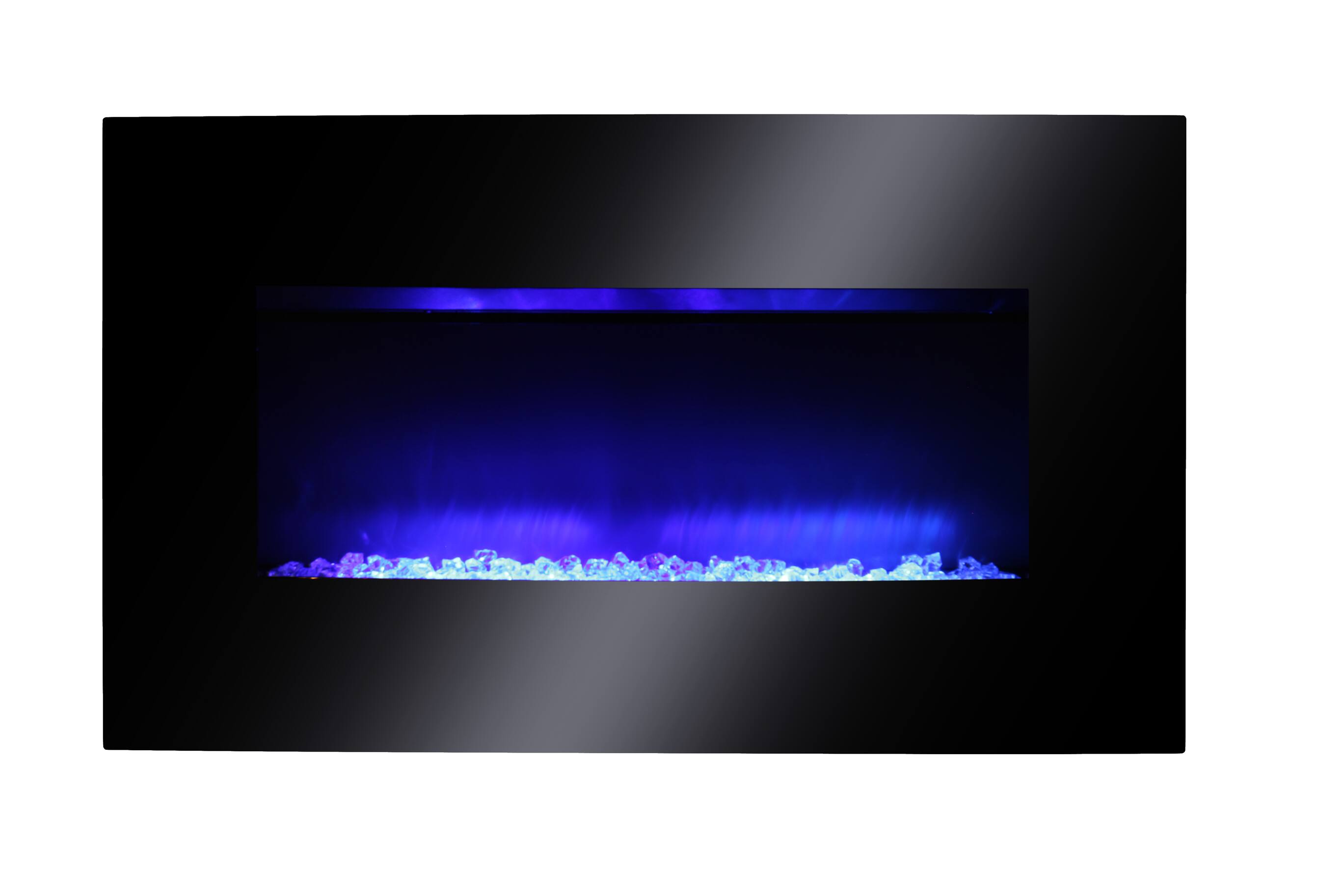 Alt View 1. Danby - 38-Inch Wall-Mount Electric Fireplace - Black.
