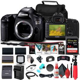 Canon - EOS 5DS DSLR Camera (Body Only) (0581C002) + 64GB Card + More Bundle (International Version)
