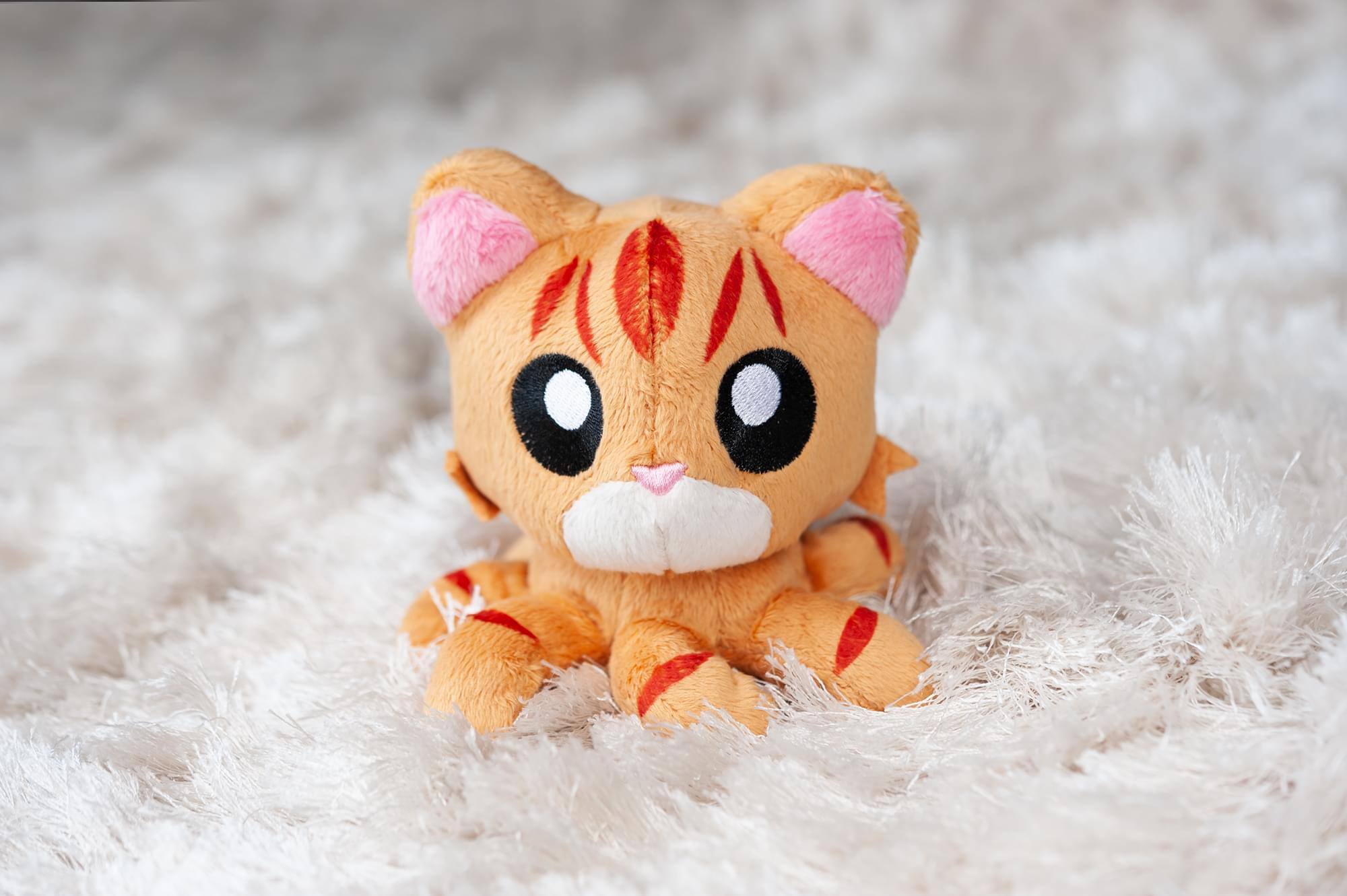 Alt View 3. Tentacle Kitty - Tentacle Kitty Little Ones 4 Inch Plush | Orange Tabby - Orange.