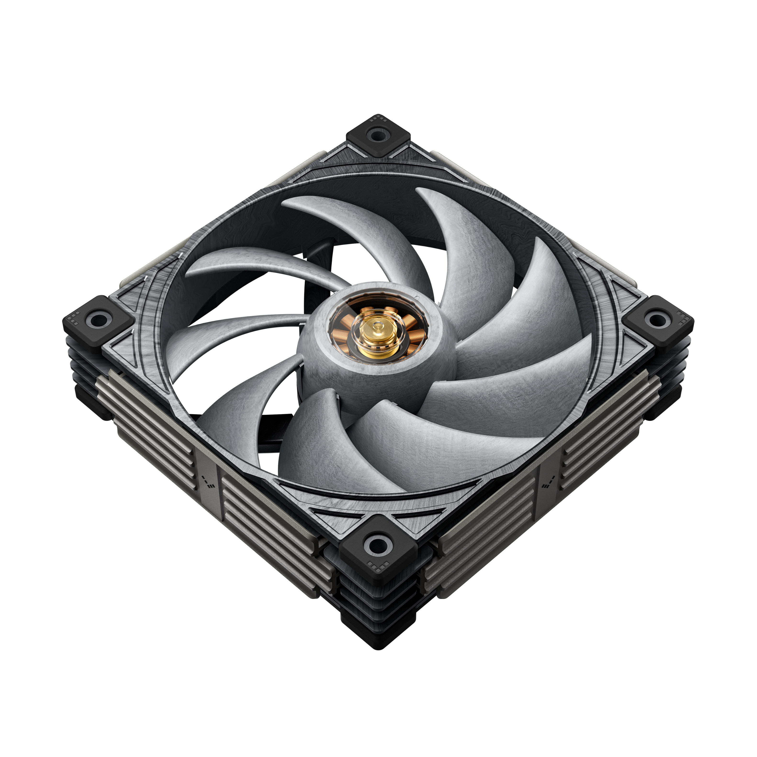 Alt View 1. Sudokoo - MACH120 120mm Performance PWM Fan 3-Pack - Black.