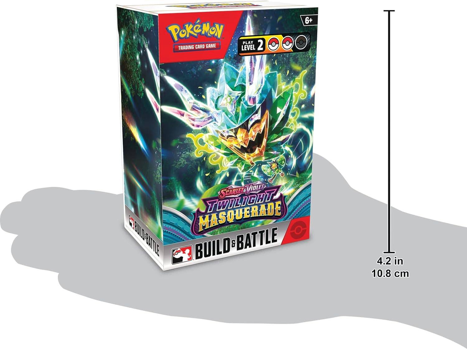 Pokémon - Play Trading Card Game Level 2 6+ Scarlet & Violet Twilight! Sulf Masquerade Build & Battle 4.2 in 10.8 cm