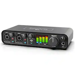 MOTU - M4 4x4 USB Type-C Audio Interface for Recording, Mixing & Podcasting - Black