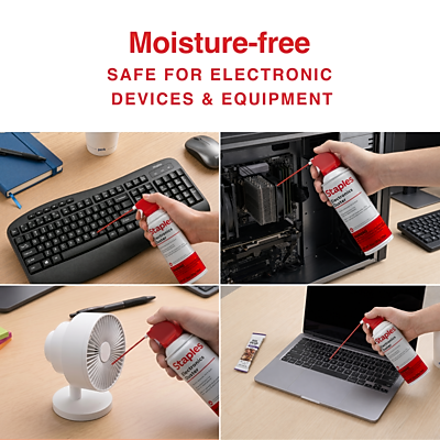 Moisture-free  
SAFE FOR ELECTRONIC DEVICES & EQUIPMENT