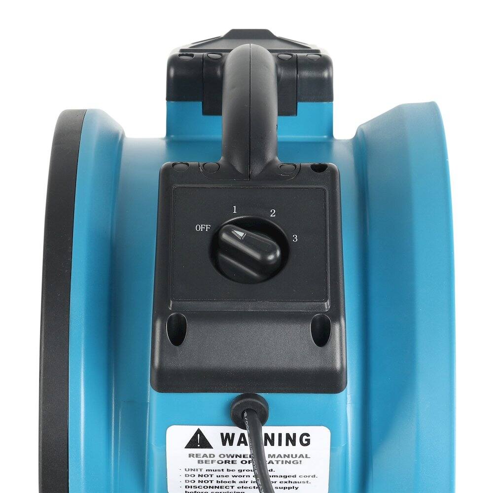 OFF 1 2 3 ! WARNING READ OWNERS MANUAL BEFORE OPERATING! UNIT MUST BE 1T d. .... NOT .O WOrn maged cord. .... NOT nincd air du  eshaust. DISCONNECT power supply.