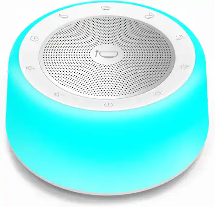 Front. FINEAK - Automatic Tibetan Singing Bowl Sound Machine - White.