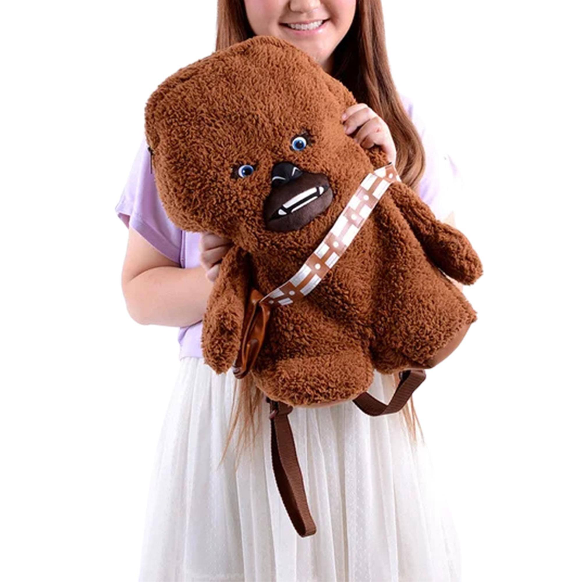 Alt View 5. Star Wars - Comic Images Star Wars Chewbacca Plush Backpack - Brown.