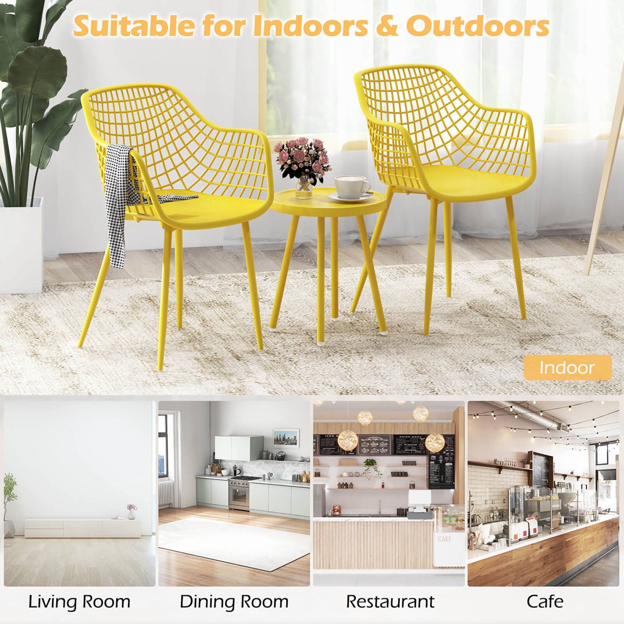 Suitable for Indoors & Outdoors I Indoor Living Room Dining Room Restaurant Cafe