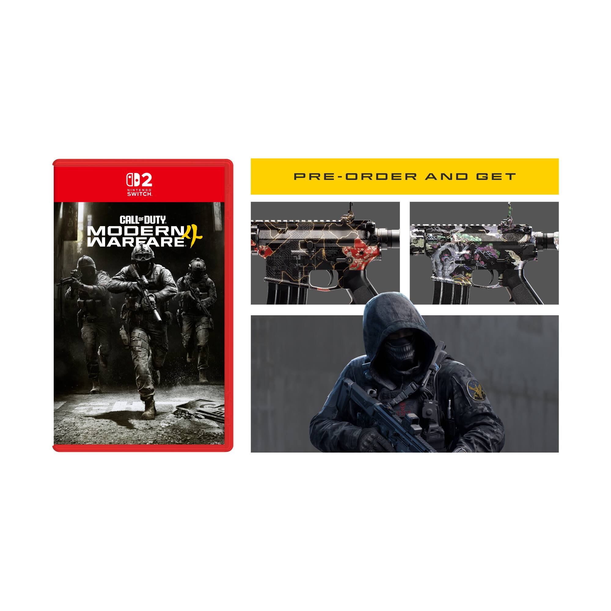 B2 NINTENDO SWITCH  
PRE-ORDER AND GET  
CALL OF DUTY MODERN WARFARE