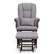 Alt View 11. Storkcraft - Tuscany Glider and Ottoman - Espresso/Gray Swirl.