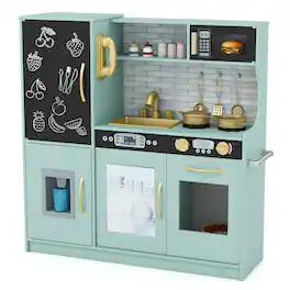 Resenkos - Toddler Pretend Play Kitchen for Ages 3-6 - Kids Role-Play Toy - Green