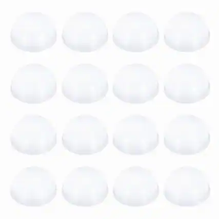 Front. Unique Bargains - Rubber Speaker Isolation Feet, 0.71"x0.39" Anti-Vibration Pad with Adhesive for Turntable Subwoofer 16pcs - Transparent.