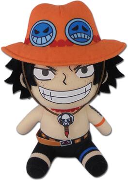Great Eastern - One Piece Ace Sitting Pose 7 Inch Plush - Collectibles - Multicolor