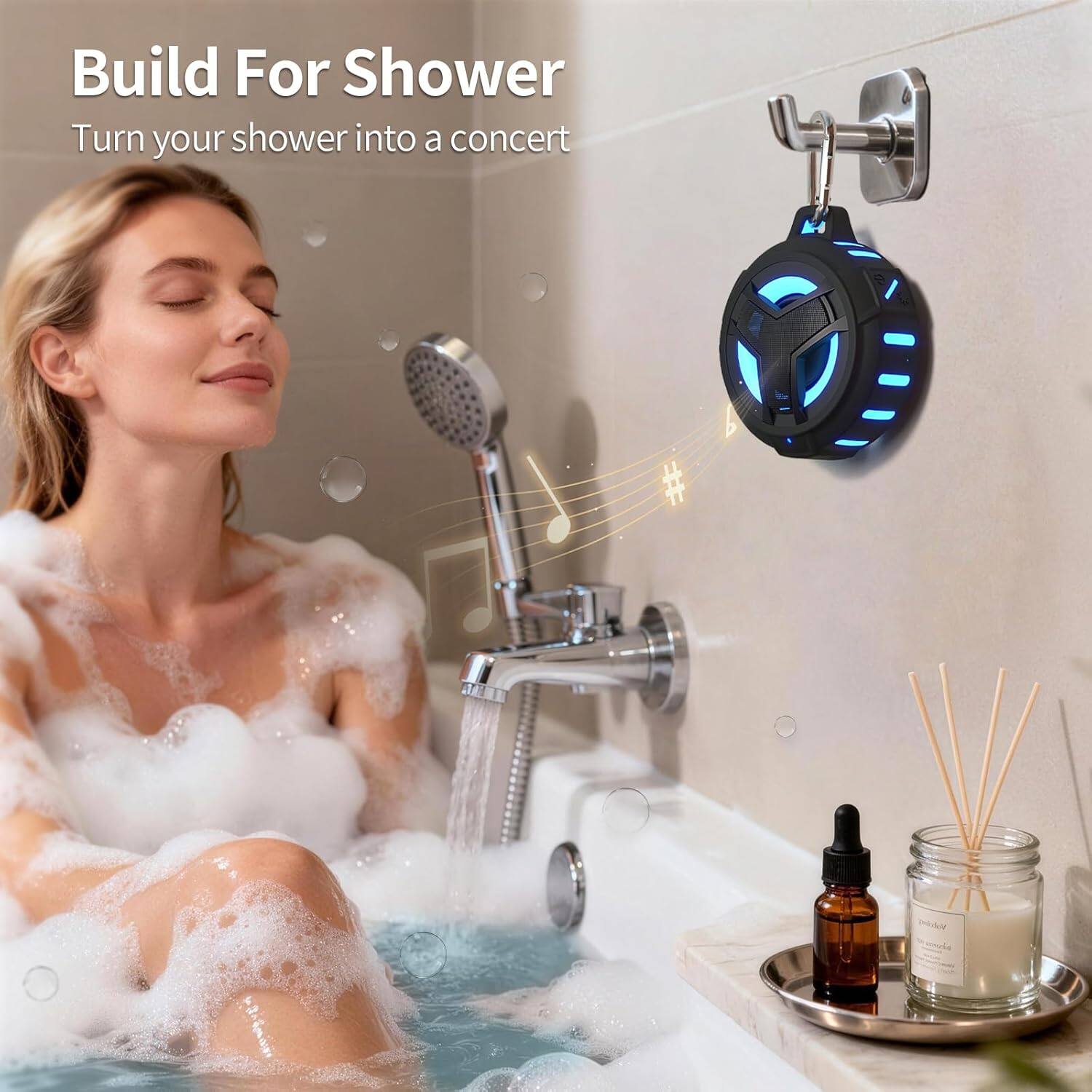 Build For Shower  
Turn your shower into a concert