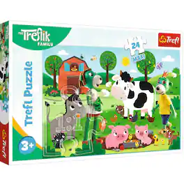 Trefl - 24 Maxi Trefliks on the Farm Kids Puzzle - Multicolor