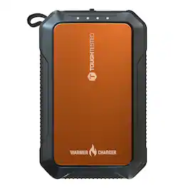 ToughTested - 10,000-mAh 20-Watt USB-C and USB-A Explorer 10 Portable Power Pack with Hand Warmer - Orange