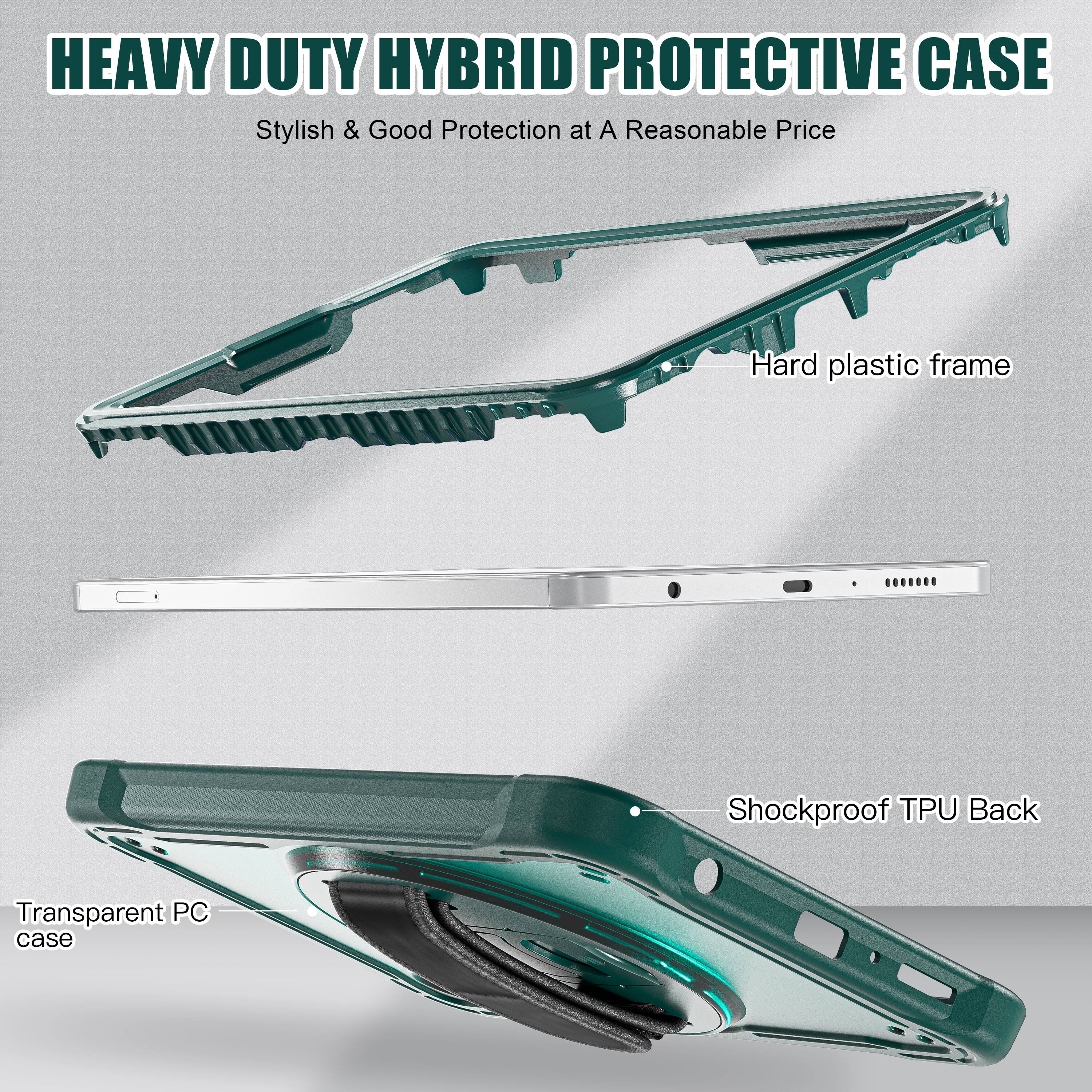 HEAVY DUTY HYBRID PROTECTIVE CASE  
Stylish & Good Protection at A Reasonable Price  
Hard plastic frame  
Shockproof TPU Back  
Transparent PC case