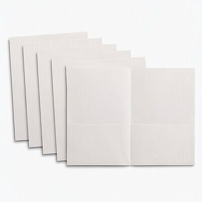 Alt View 3. Staples - Smooth 2-Pocket Paper Folder, 25/Box - White.