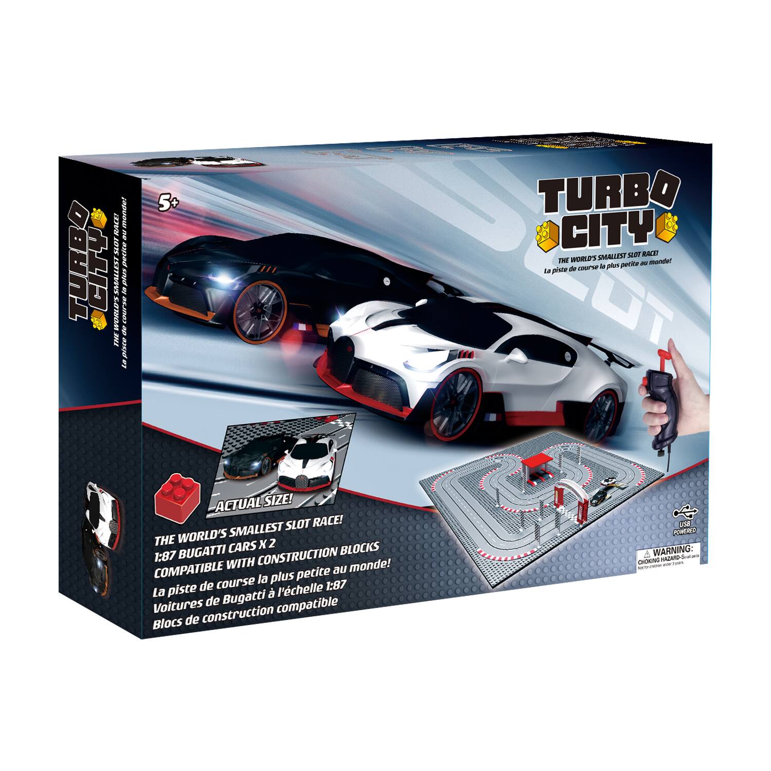 Jupiter Creations Turbo City Large Slot Car Track Buggatti 20006