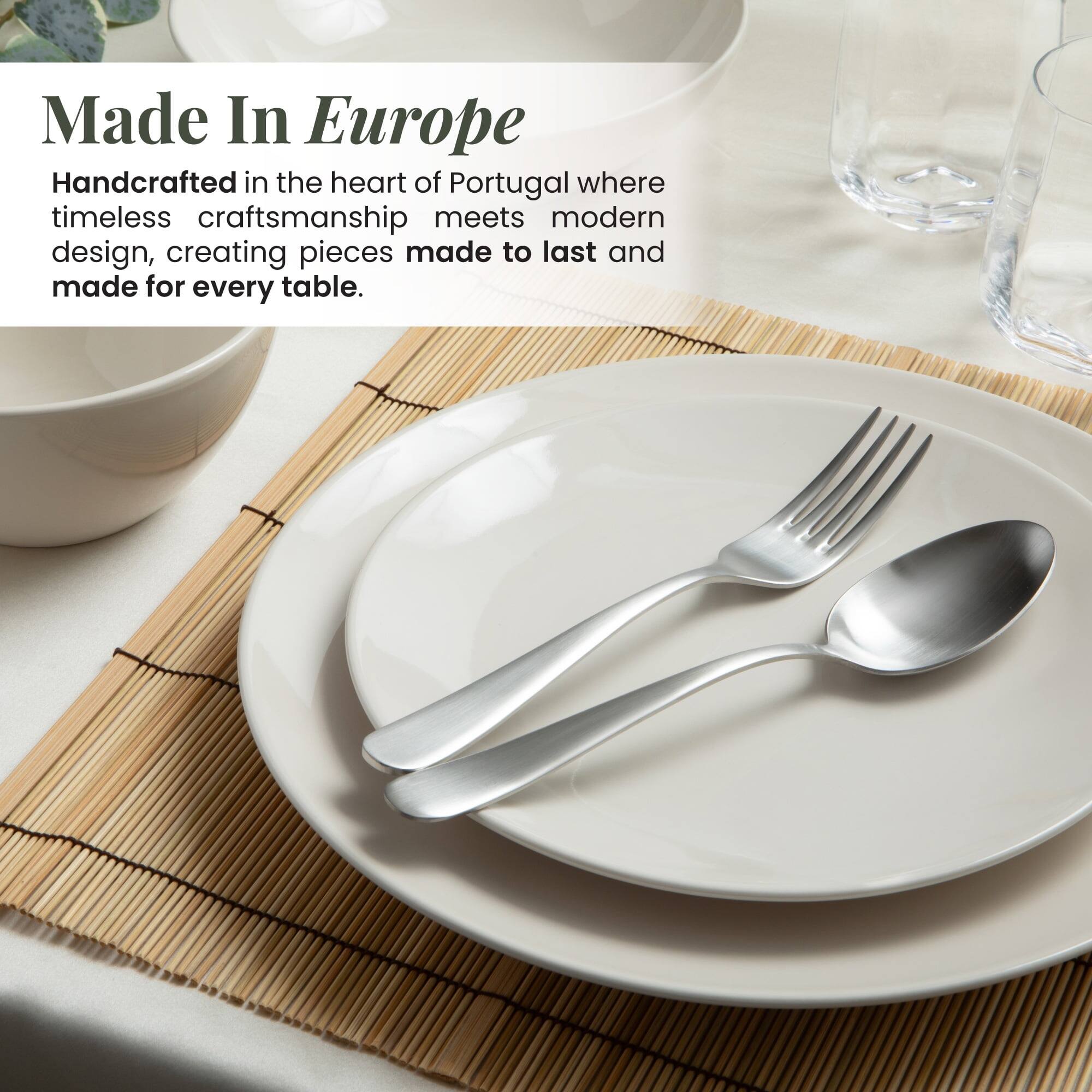 Made In Europe

Handcrafted in the heart of Portugal where timeless craftsmanship meets modern design, creating pieces made to last and made for every table.