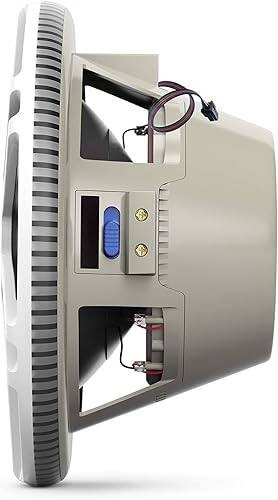 Alt View 2. Infinity Mobile - Infinity Kappa 1010M White 10 Inch Premium RGB LED Subwoofer for Marine Applications - White.