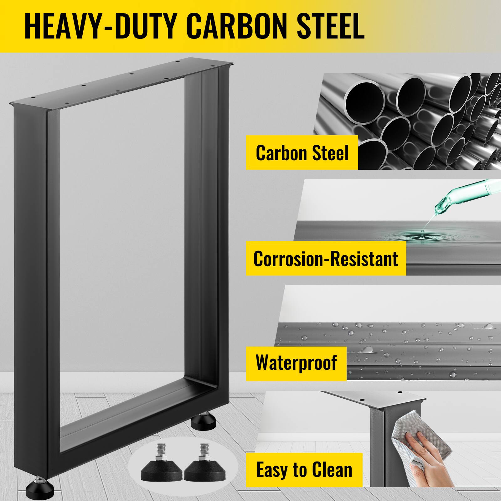HEAVY-DUTY CARBON STEEL

Carbon Steel
Corrosion-Resistant
Waterproof
Easy to Clean