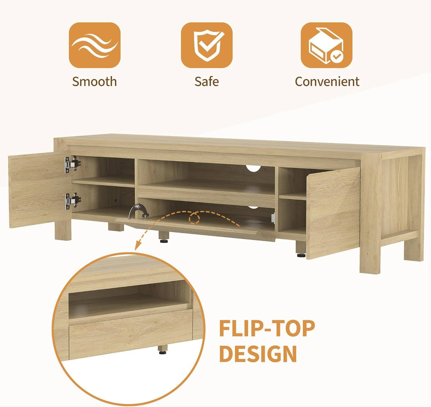 Smooth Safe Convenient FLIP-TOP DESIGN