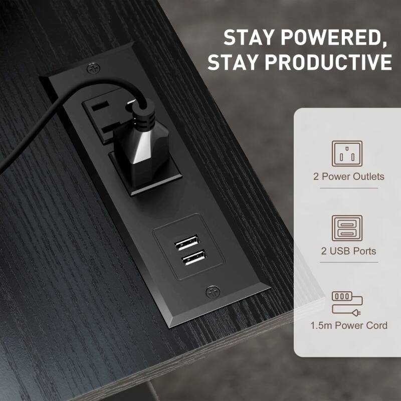 STAY POWERED, STAY PRODUCTIVE

- 2 Power Outlets
- 2 USB Ports
- 1.5m Power Cord