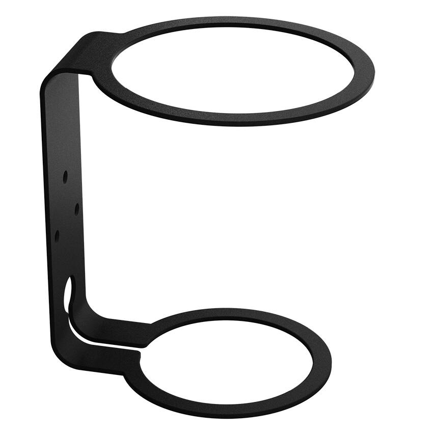 Alt View 4. RackSolutions - RackSolutions HomeBase Wall Mount for 2nd Generation HomePod (Black) - Black.