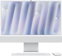 Apple - iMac 24-inch All-in-One - M4 chip - Built for Apple Intelligence - 10 Core CPU - 10 Core GPU - 24GB Memory - 512GB SSD - Silver - Front_Zoom