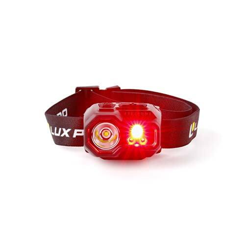 Back. LUXPRO - Ultra-bright Multi-Color LED Headlamp, 500 Lumens - Black.