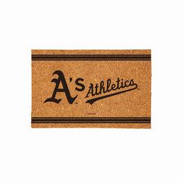 Evergreen Enterprises - Oakland Athletics 24" x 36" Outdoor Monochrome Team Logo Coir Mat - Brown