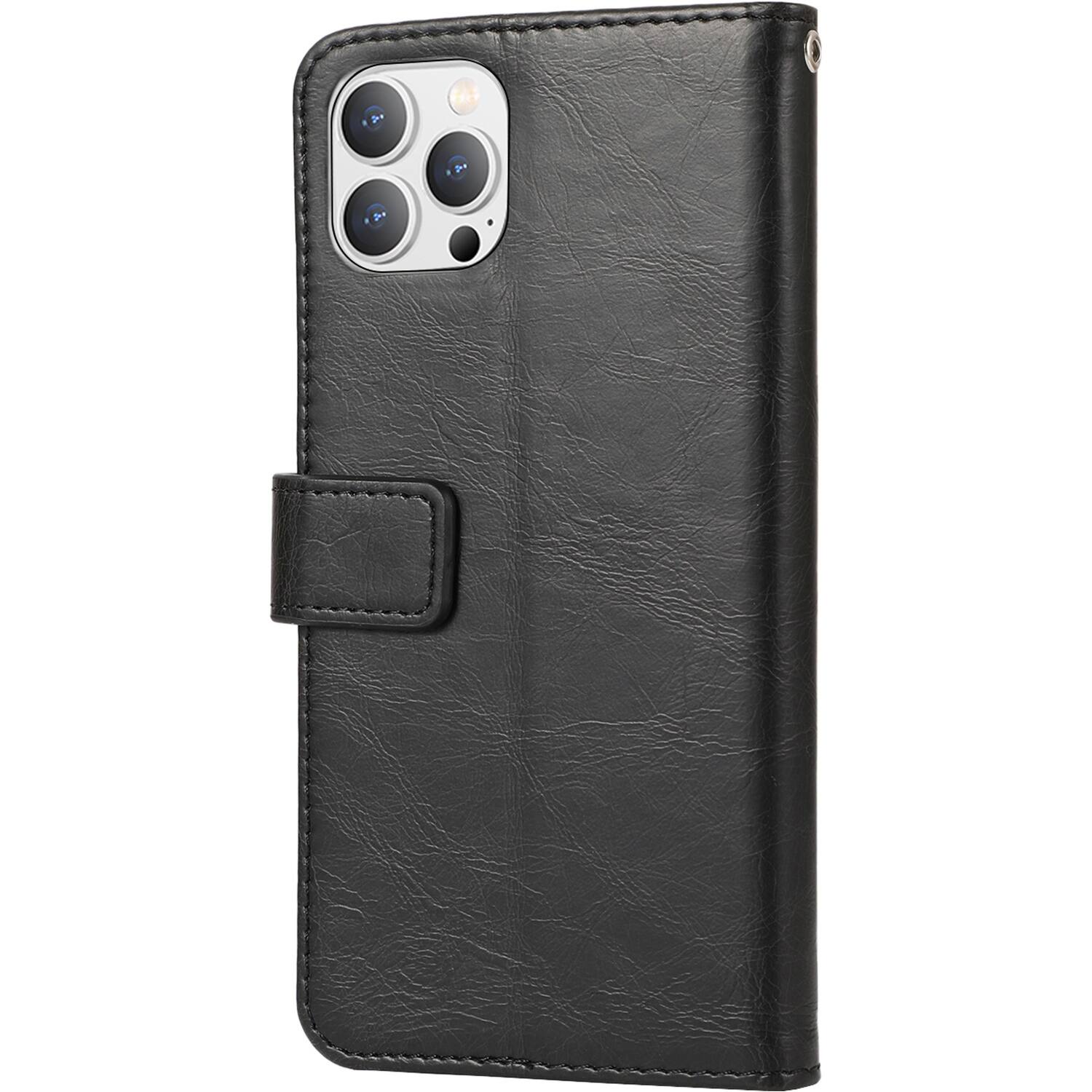 Alt View 11. SaharaCase - Folio Wallet Case for Apple iPhone 14 Pro Max - Black.