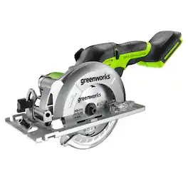 Greenworks - 24V Brushless 4.5" Compact Circular Saw (6,500 RPM) - Tool Only, Battery and Charger Not Included