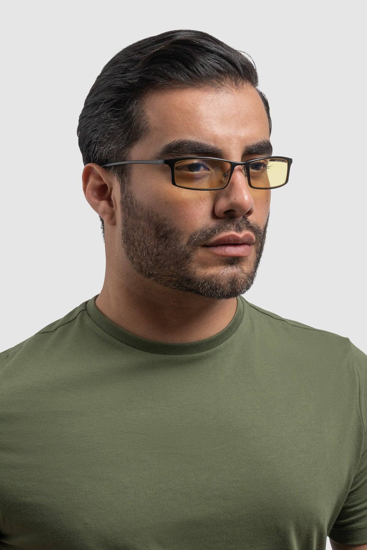 Alt View 2. GUNNAR - GUNNAR Computer Glasses  -  Phenom, Onyx, Amber Lens - Blue Light Blocking, Relieve Dry Eye, Anti Glare - Onyx.