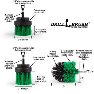 Ultimate 14 Piece Drill Scrub Brush Multi-Purpose Deep Cleaning Kit - 3529235066 Ultimate 14 Piece Drill Scrub Brush Multi-Purpose Deep Cleaning Kit - 3529235066