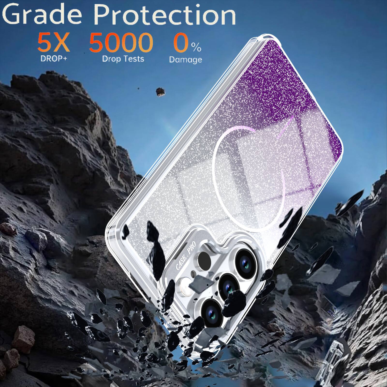 Grade Protection  
5X 5000 0%  
DROP+ Drop Tests Damage  
PRO CASE