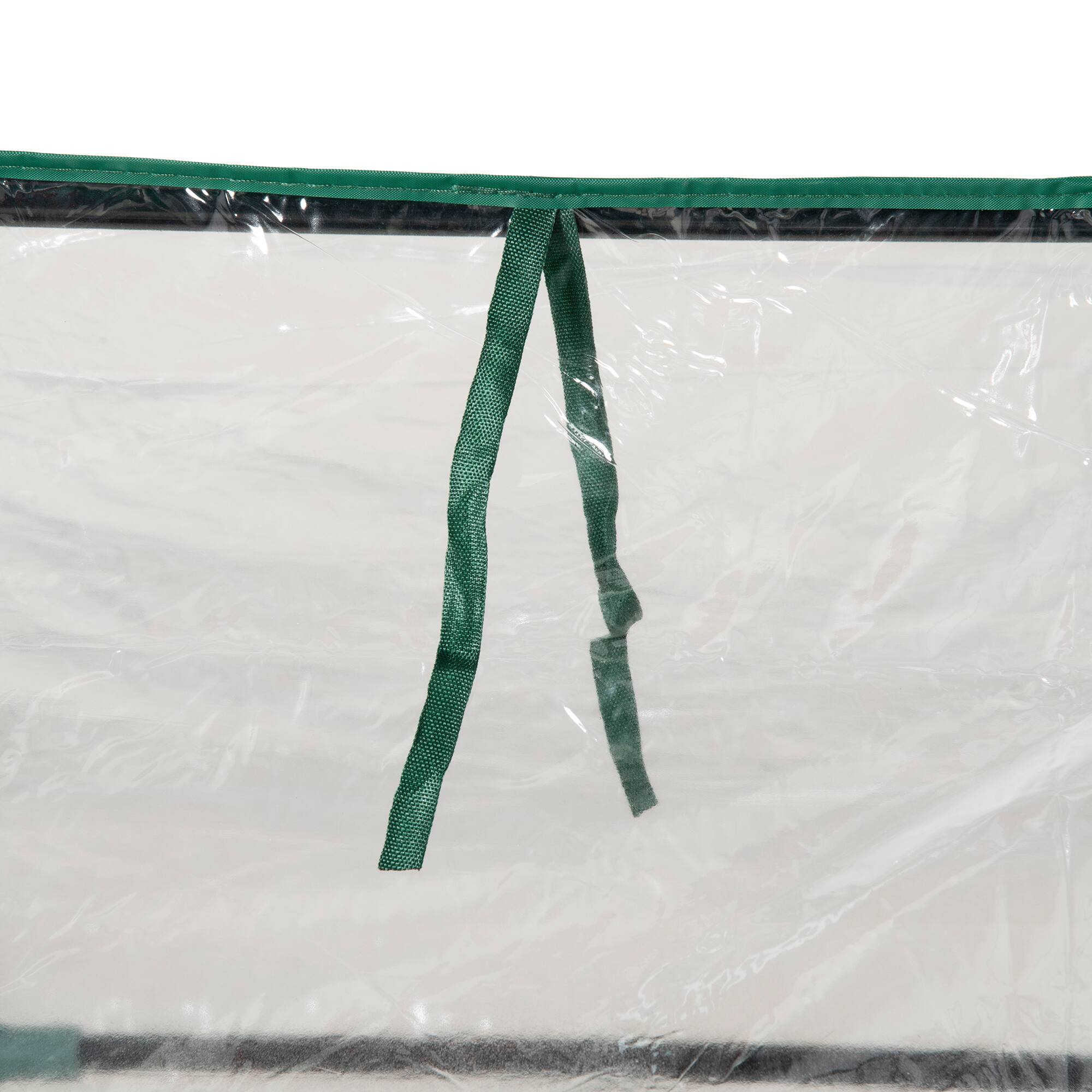 Alt View 5. Outsunny - Outsunny 4 x 3 x 3ft Raised Garden Bed with Mini Greenhouse, Galvanized Raised Garden Bed with Cover - Clear.