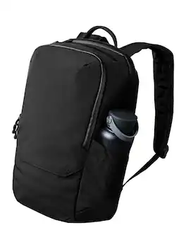ALPAKA - Elements Backpack Pro Laptop Backpack Fits 16'' Laptop with Dual Bottle Pockets, Travel Backpack for Men - Black Axoflux 400D Ripstop Nylon