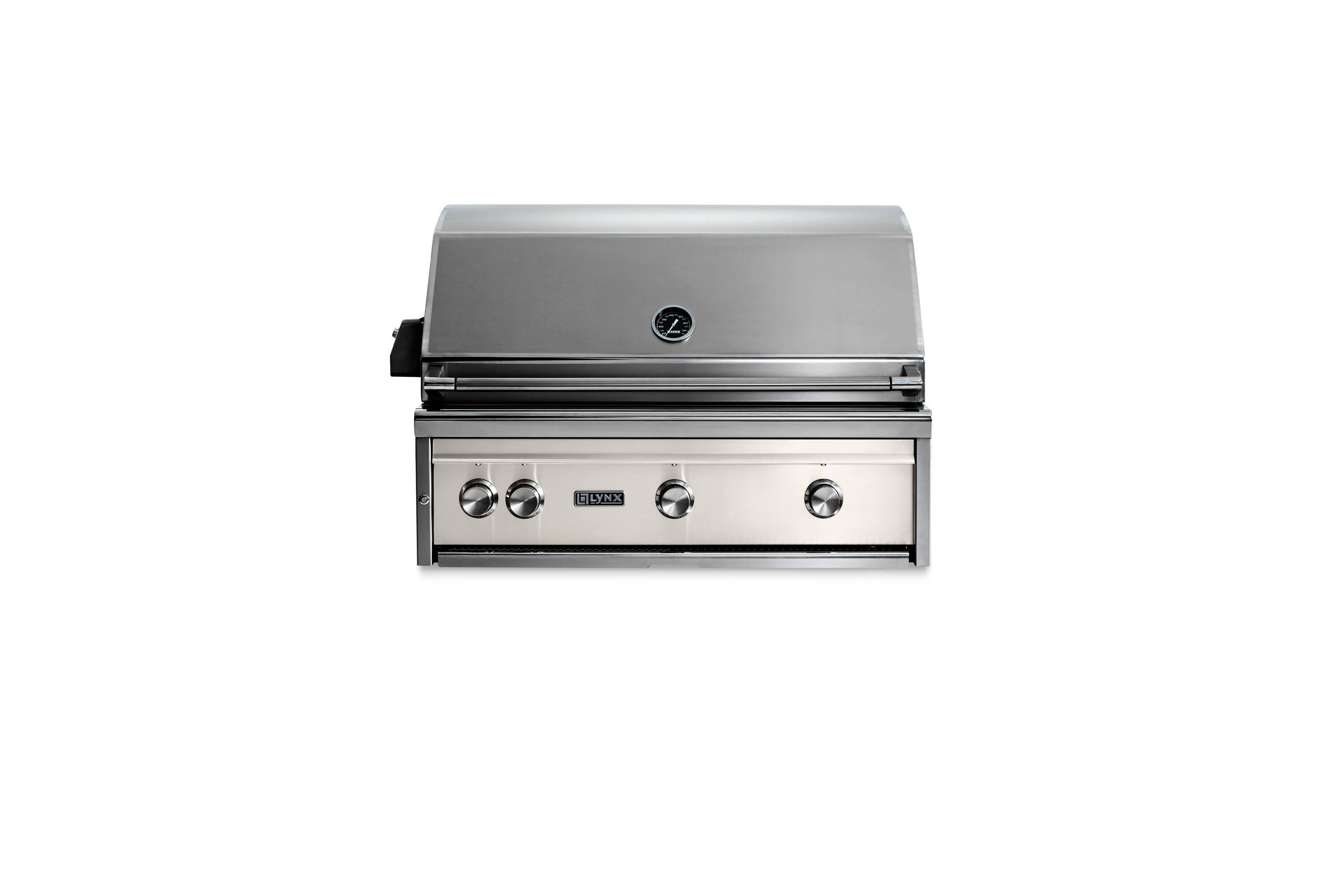Angle. Lynx - Professional 36-inch Built-In Gas Grill - Glacier.