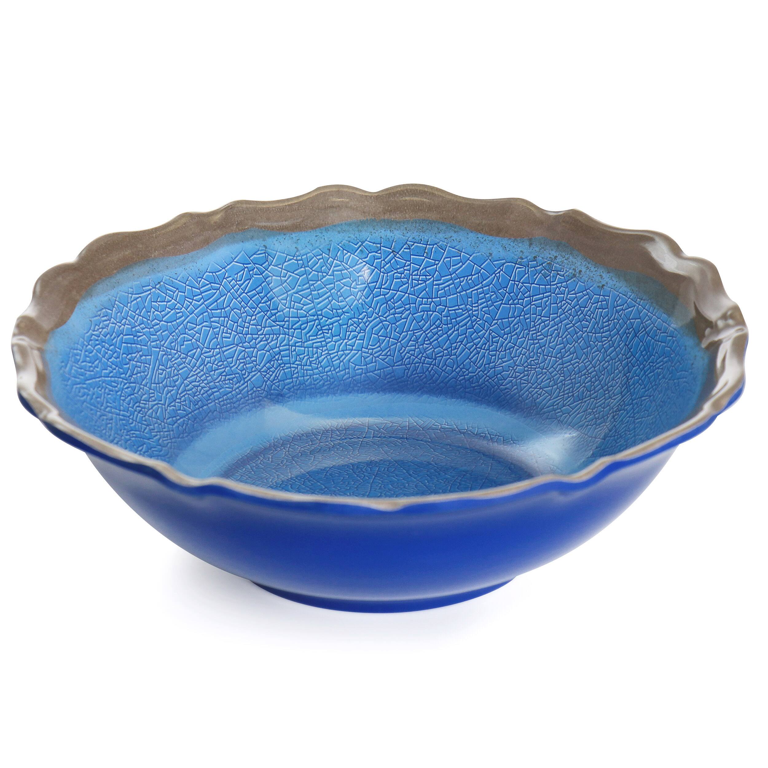 Alt View 1. Elama - Elama Roma 12 Piece Melamine Dinnerware Set in Blue - Blue.