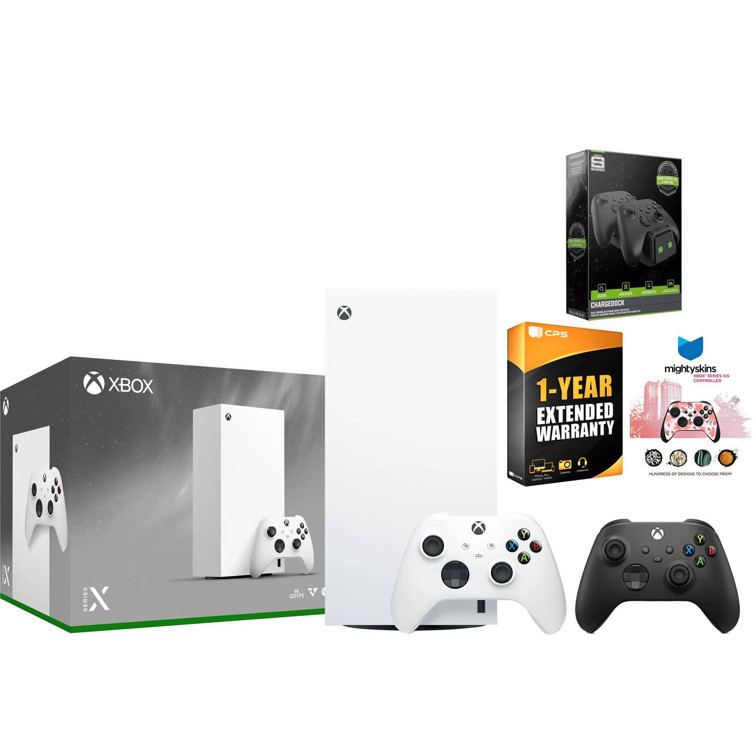 S - CHARBEDOCK a I CPS XBOX 1-YEAR EXTENDED WARRANTY mightyskins - des O - C - X SERIES X - WTH