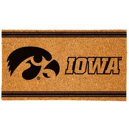 Evergreen Enterprises - Iowa Hawkeyes 16" x 28" Logo Turf Mat - Multicolor