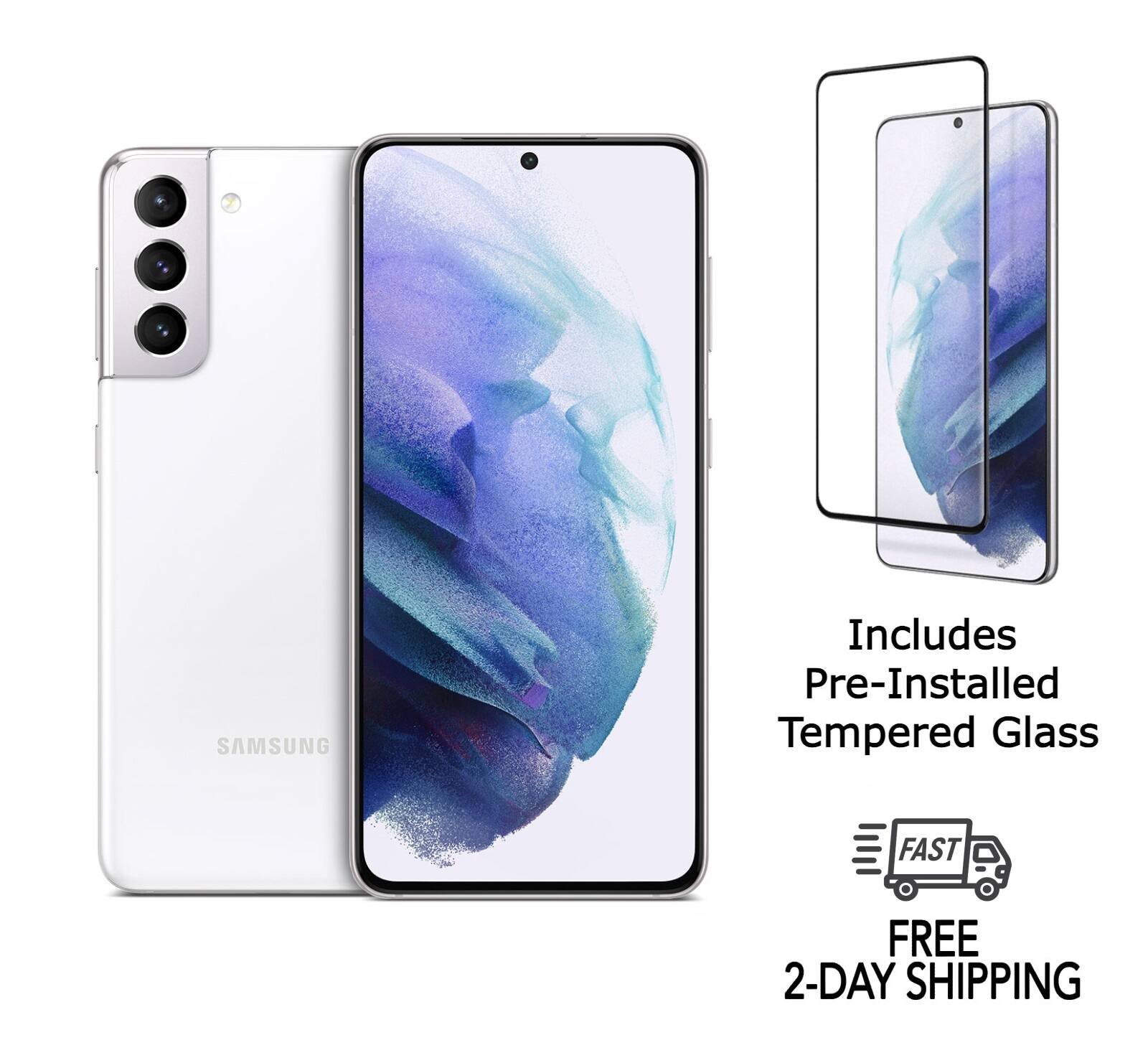 SAMSUNG  
Includes Pre-Installed Tempered Glass  
FAST FREE 2-DAY SHIPPING