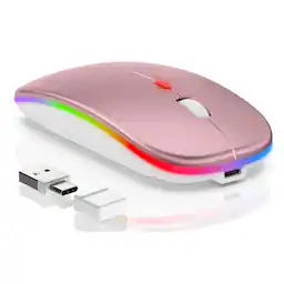 LED Mouse Rose Gold