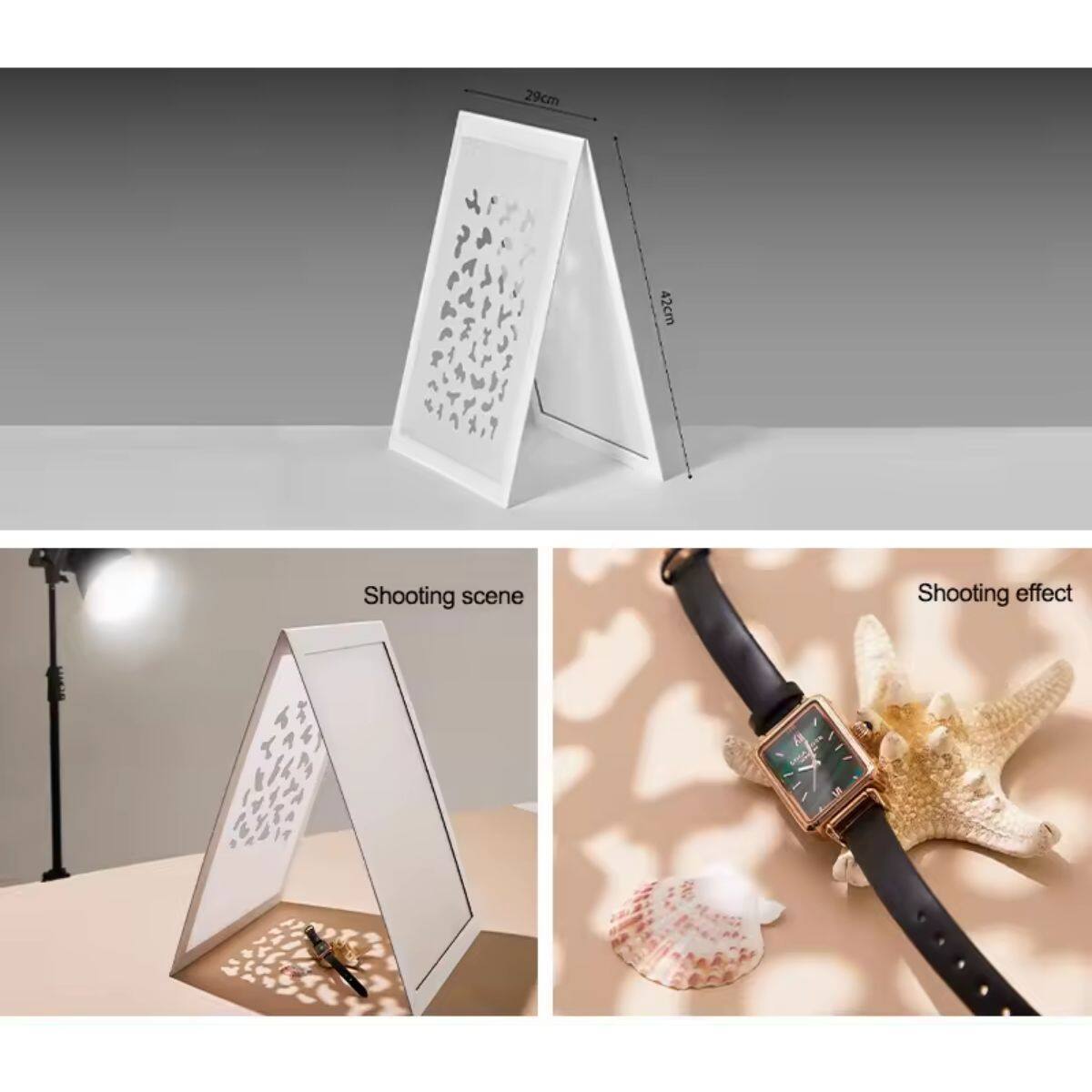 29cm x 1 42cm  
Shooting scene  
Shooting effect